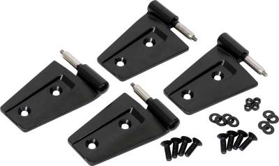 Kentrol - Kentrol 50575 Black Door Hinge Set 4pc for 07-18 Jeep Wrangler JK 2DR