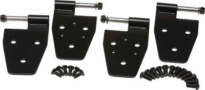 Kentrol - Kentrol 50441 Black Door Hinge Set 4pc for 87-95 Jeep Wrangler YJ