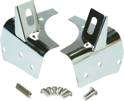 Kentrol - Kentrol 30532 Polished Light Bracket Pair for 97-06 Jeep Wrangler TJ