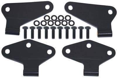 Kentrol - Kentrol 80580 Black Body Door Hinge Set 4Pc for 07-18 Jeep Wrangler JK 2DR