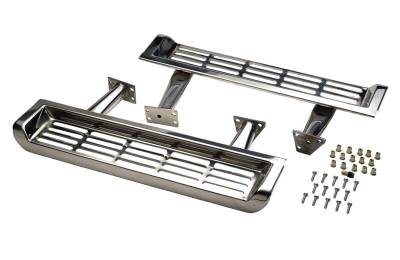 Kentrol - Kentrol 30491 Polished Side Steps Pair for 97-06 Jeep Wrangler TJ