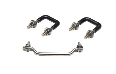 Kentrol - Kentrol 30439 Polished Windshield Tie Down Kit for 87-95 Jeep Wrangler YJ