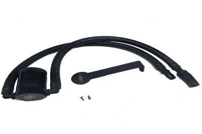 J&L Oil Separator Co - J&L Oil Separator 3064D-B 3.0 Driver Side Mounted Oil Separator Black