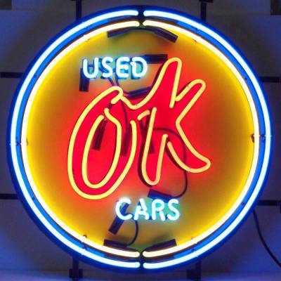 Neonetics - Neonetics 5CHVOK Chevy Vintage Ok Used Cars Neon Sign