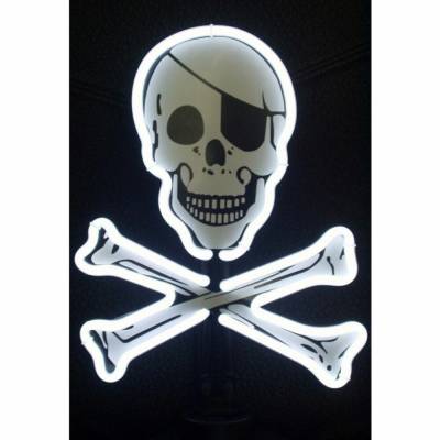Neonetics - Neonetics 4SKULLX Skull & Crossbones Neon Sculpture