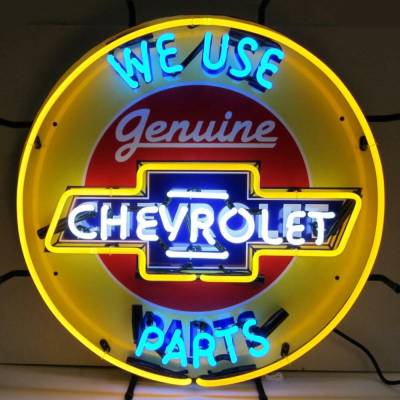 Neonetics - Neonetics 5CHVBK Sign w/Silkscreen Backing for Chevrolet/Neon