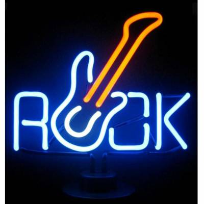 Neonetics - Neonetics 4ROCKX Rock w/Guitar Neon Sculpture