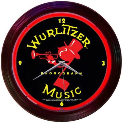Neonetics - Neonetics 8WURLJ Wurlitzer Johnny One Note Neon Clock