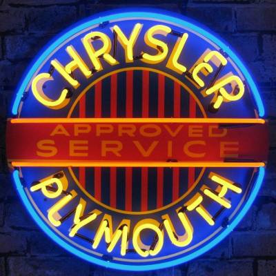 Neonetics - Neonetics 5CRYPL Neon Sign w/Backing for Chrysler/Plymouth