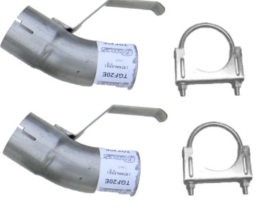 Pypes Performance Exhaust - Pypes TGF20E Dual Tailpipe Splitter Adapter Kit for 76-81 Pontiac Trans Am