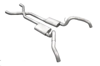 Pypes Performance Exhaust - Pypes SGF63R Race Pro Dual Exhaust System 3" Exit for 67-69 Camaro/Firebird