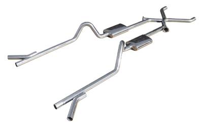 Pypes Performance Exhaust - Pypes SGC11R 2.5" Race Pro Dual Exhaust System for Chevrolet Bel Air