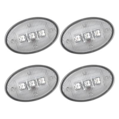 Recon - Recon 264132CL LED Dually Marker Lights Clear/Red/Amber 99-10 Ford F350