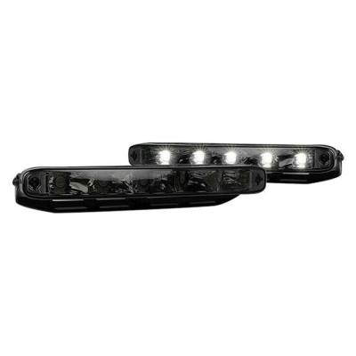 Recon - Recon 264151BK 8.5" Rectangular LED Daytime Running Lights Smoked/White
