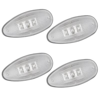 Recon - Recon 264133CL LED Dually Marker Lights Clear/Red/Amber 99-14 Silverado/Sierra