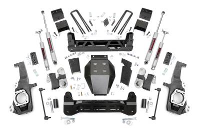 Rough Country Suspension Systems - Rough Country 10230A 5" NTD Suspension Lift 20-26 Silverado/Sierra 2500HD 4WD