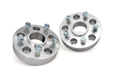 Rough Country Suspension Systems - Rough Country 1.5" 5x5 Aluminum Wheel Spacers Pair for Jeep JK 1091