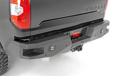 Rough Country Suspension Systems - Rough Country Heavy Duty Black Rear Bumper for 14-21 Toyota Tundra 10778