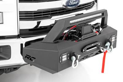 Rough Country Suspension Systems - Rough Country 10762 EXO Front Bumper Winch Mount Kit for 09-26 Ford F150