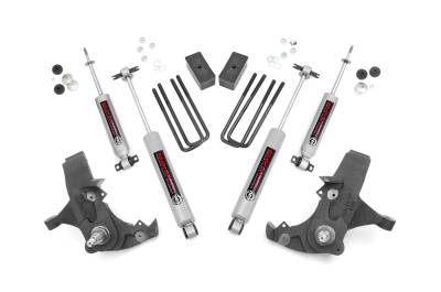 Rough Country Suspension Systems - Rough Country 231N2 4" Suspension Lift Kit for 88-98 GM 1500 Truck/SUV RWD