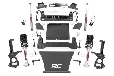 Rough Country Suspension Systems - Rough Country 4" Suspension Lift Kit 19-24 AT4/Trailboss 1500 Gas 27532