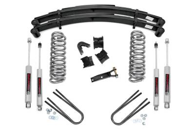 Rough Country Suspension Systems - Rough Country 500-77-79.20 4" Lift Kit w/RR Springs for 77-79 Ford F150 4WD