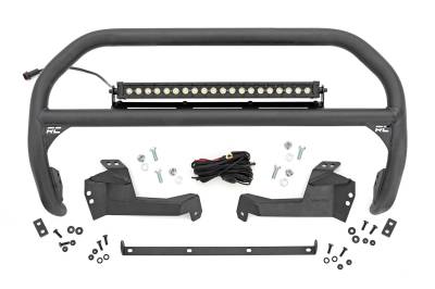 Rough Country Suspension Systems - Rough Country 51042 20" Black Front Bumper Nudge Bar for 21-25 Ford Bronco Sport