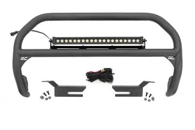 Rough Country Suspension Systems - Rough Country 51047 20" Black Front Bumper Nudge Bar for 21-26 Ford Bronco