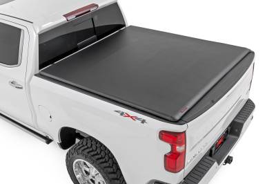 Rough Country Suspension Systems - Rough Country 42120580 Soft Roll-up Vinyl Tonneau Cover Silverado/Sierra 5.8'