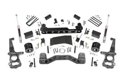 Rough Country Suspension Systems - Rough Country 55530 4" Suspension Lift Kit for 15-20 Ford F150 4WD