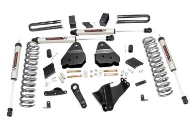 Rough Country Suspension Systems - Rough Country 53070 4.5" V2 w/o OVLD Suspension Lift for 11-14 F250 SD Dsl 4WD