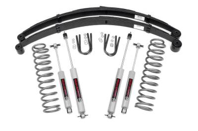 Rough Country Suspension Systems - Rough Country 630N2 3" Suspension Lift Kit for 84-01 Cherokee XJ w/RR Springs