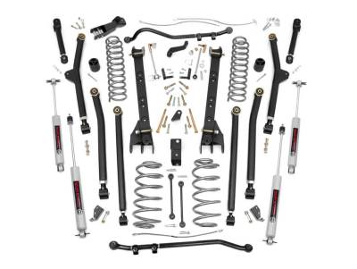 Rough Country Suspension Systems - Rough Country 65922 6" Lift Kit Long Arm for 97-06 Jeep Wrangler TJ 4WD