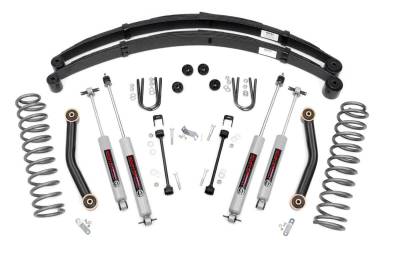Rough Country Suspension Systems - Rough Country 633N2 4.5" Suspension Lift Kit for 84-01 Jeep Cherokee XJ