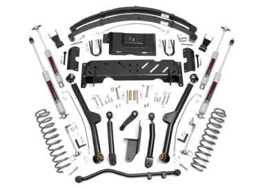 Rough Country Suspension Systems - Rough Country 67222 6.5" Long-Arm Lift Kit for 84-01 Jeep Cherokee XJ NP231