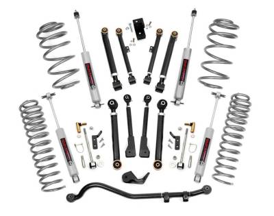 Rough Country Suspension Systems - Rough Country 61220 2.5" Suspension Lift Kit for 97-06 Jeep Wrangler TJ 4WD