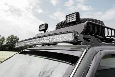 Rough Country Suspension Systems - Rough Country 70567 Upper Windshield 50" Light Bar Mounts for 93-98 Jeep ZJ