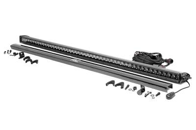 Rough Country Suspension Systems - Rough Country 70750BL Black Series 50" Single Row LED Light Bar Each