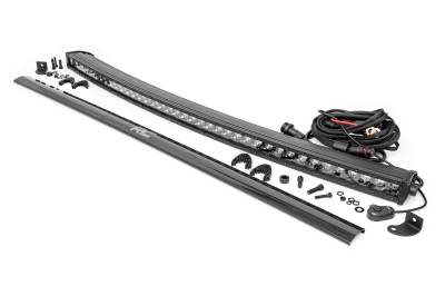Rough Country Suspension Systems - Rough Country 72740BL Black Series 40" Single Row LED Light Bar Each