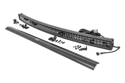 Rough Country Suspension Systems - Rough Country 72950BD Black Series 50" Dual Row LED DRL Light Bar