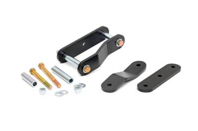 Rough Country Suspension Systems - Rough Country 866 Rear Leaf Spring Shackles 1.5" Lift for 05-26 Frontier/Xterra