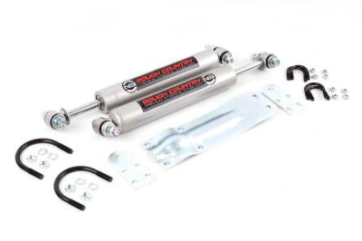 Rough Country Suspension Systems - Rough Country N3 Dual Steering Stabilizer 0-6" Lift 69-91 GM Truck 8735630