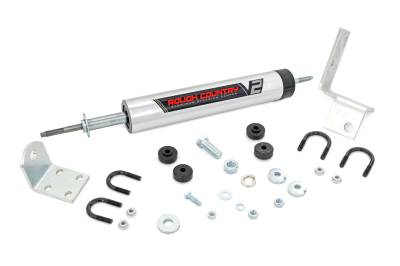 Rough Country Suspension Systems - Rough Country 8732670 V2 Single Steering Stabilizer 0-3" Lift 88-00 GM K1500