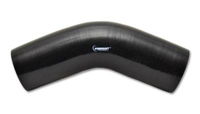 Vibrant Performance - Vibrant 2752 4 Ply 45-DEG Elbow 2.5" ID x 6" Leg Length Black