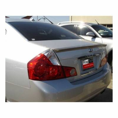 WingTech - WingTech Custom Style Lip Mount Rear Spoiler Un-Lighted WT-14107