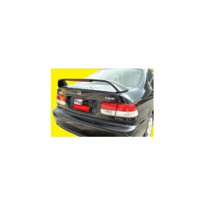 WingTech - WingTech Factory Style Two Post Rear Spoiler Lighted ABS-178
