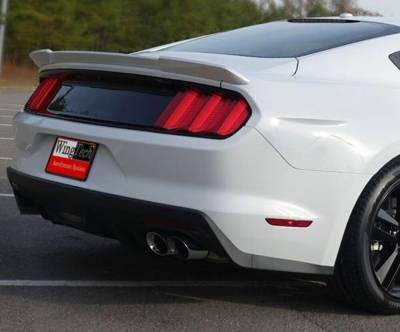 WingTech - WingTech Custom Style Lip Mount Rear Spoiler Un-Lighted WT-14181