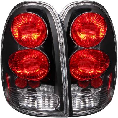 Anzo USA - Anzo USA 211039 Black Euro Clear Lens Taillight Set for Dodge Durango
