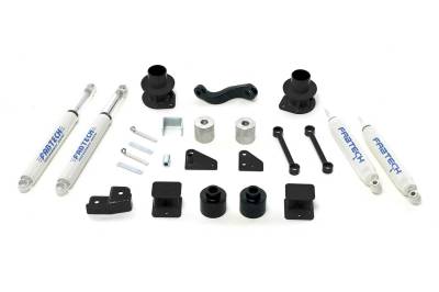 Fabtech - Fabtech K4037 Basic Lift System w/Shocks for 07-18 Wrangler JK