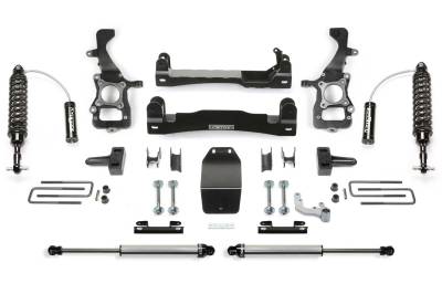 Fabtech - Fabtech K2388DL 4" Lift Kit w/Dirt Logic Coilovers/Rear Shock for 21-26 F150 4WD